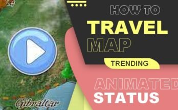 travel map animated status