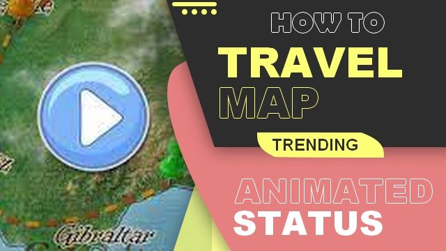 travel map animated status